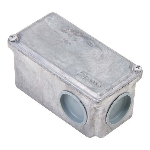 Condulete Alumínio Múltiplo Tipo L 1.1/4-1.1/2 Com Tampa Com 2 Polegadas Sem Vedação - Wetzel