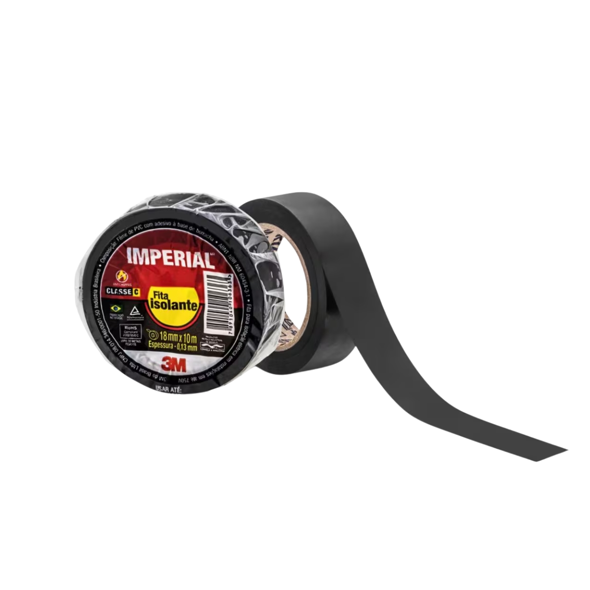 Fita Isolante 18Mmx10M Preto Imperial - 3M do Brasil