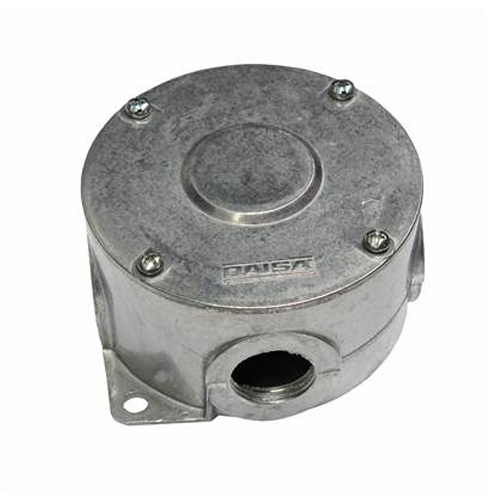 Condulete Alumínio Múltiplo Redondo 3/4 Polegadas Sem Pintura Sem Tampa Com 3 Tampões Sem Vedação Abrigada Mr - Daisa