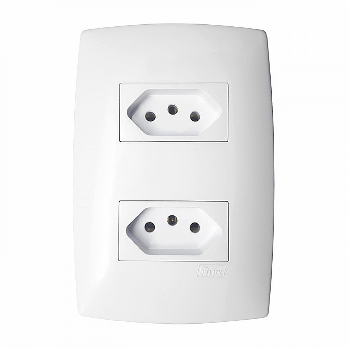 Conjunto 2 Tomada Distanciados 10A 4X2 Home Branco - Blux