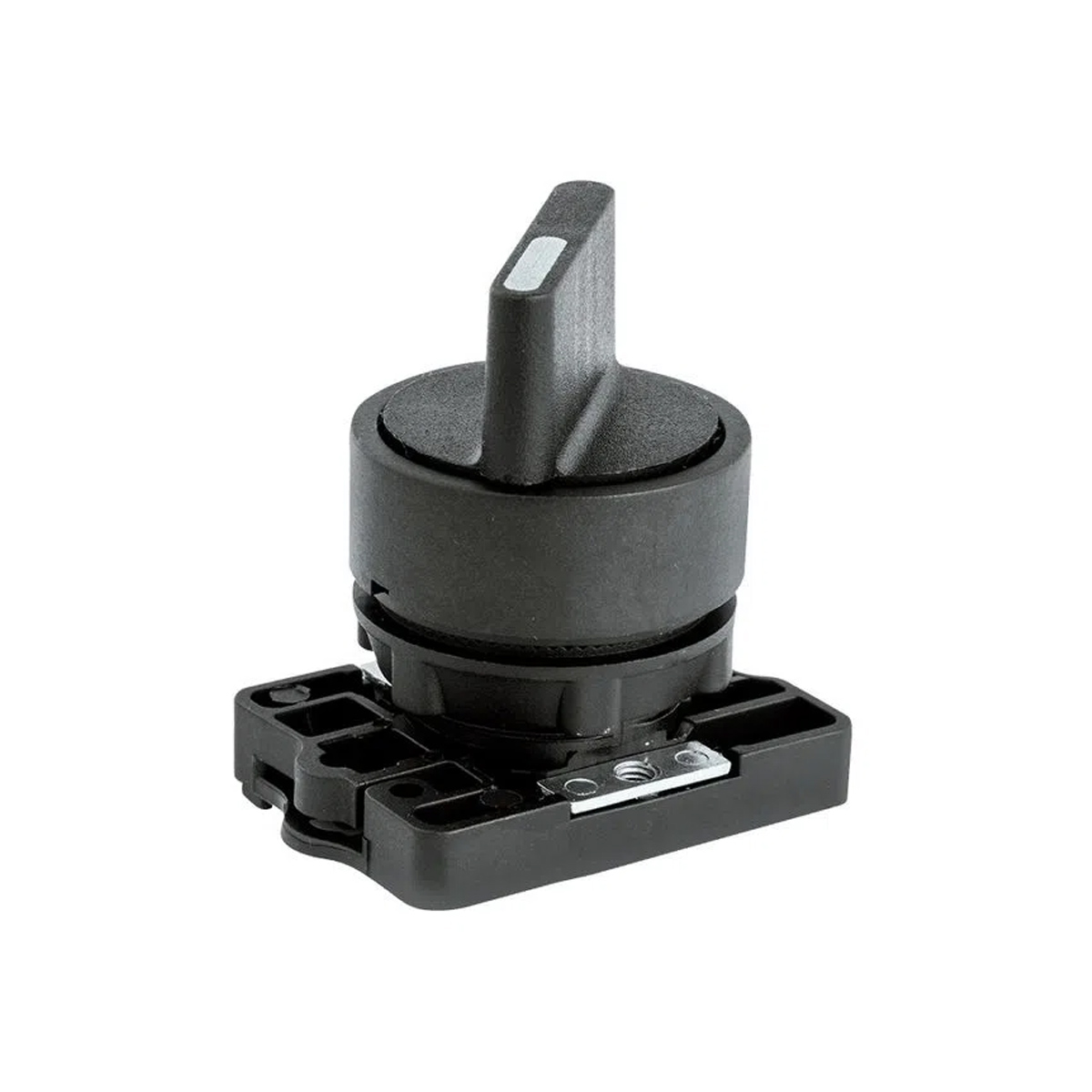 Botão Comutador 1-0-2 Manopla Curta Preto - Steck