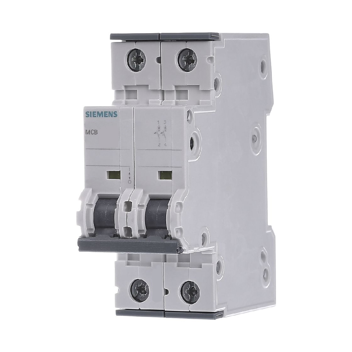 Disjuntor Mini Din Bipolar 25A Curva C 10Ka 400V 5SY42257 - Siemens