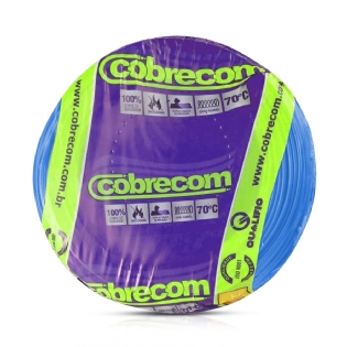 Cabo Flexível 750V Atox 6,00mm Azul 100 Metros - Cobrecom