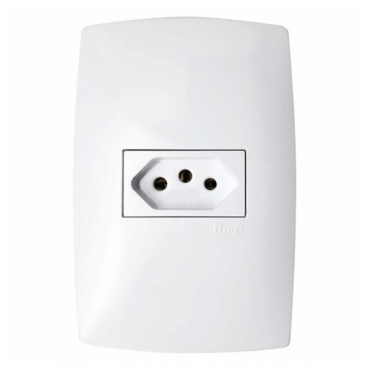 Conjunto 1 Tomada Horizontal 10A 4X2 Home Branco - Blux