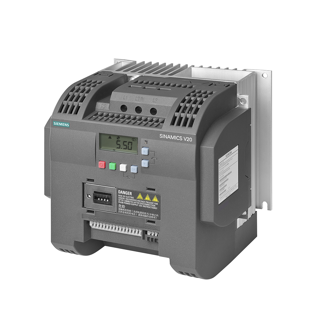 Inversor Frequência Monofásico 200-240V 47/63Hz 11A 2,2Kw 6SL32105BB222UV0 - Siemens