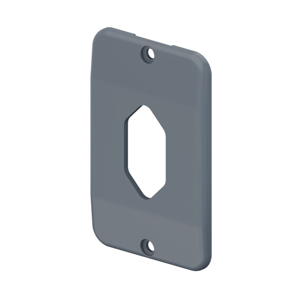 Tampa Condulete 1 Tom Hexagonal Vertical Pvc 1Pol Cz S/Vedação - Tigre