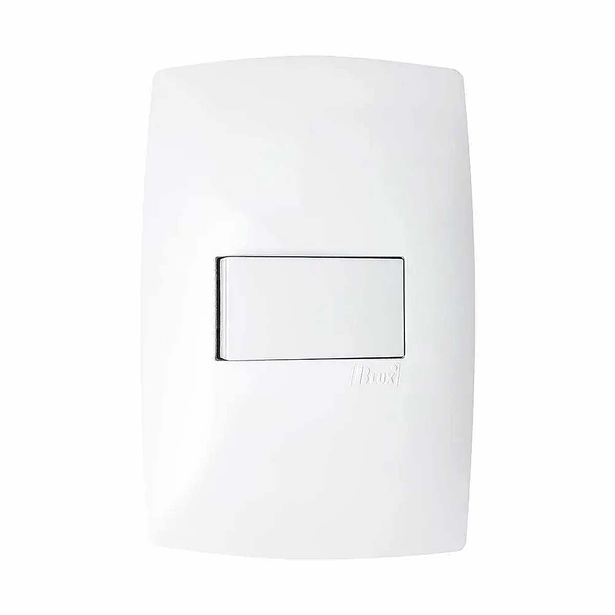 Conjunto 1 Interruptor Paralelo Horizontal 10A 4X2 Home Branco - Blux