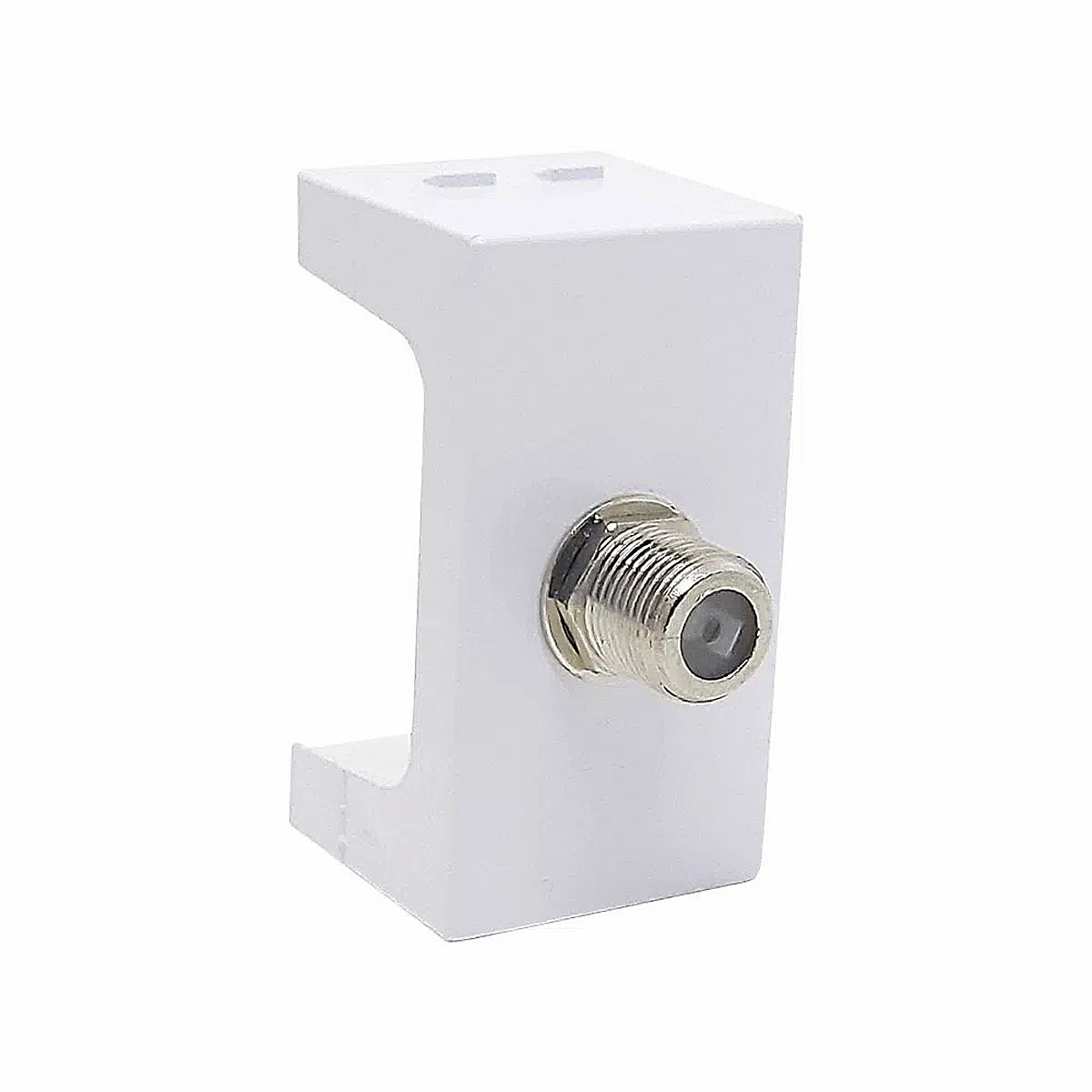 Módulo Tomada Antena TV Coaxial Home Branco - Blux
