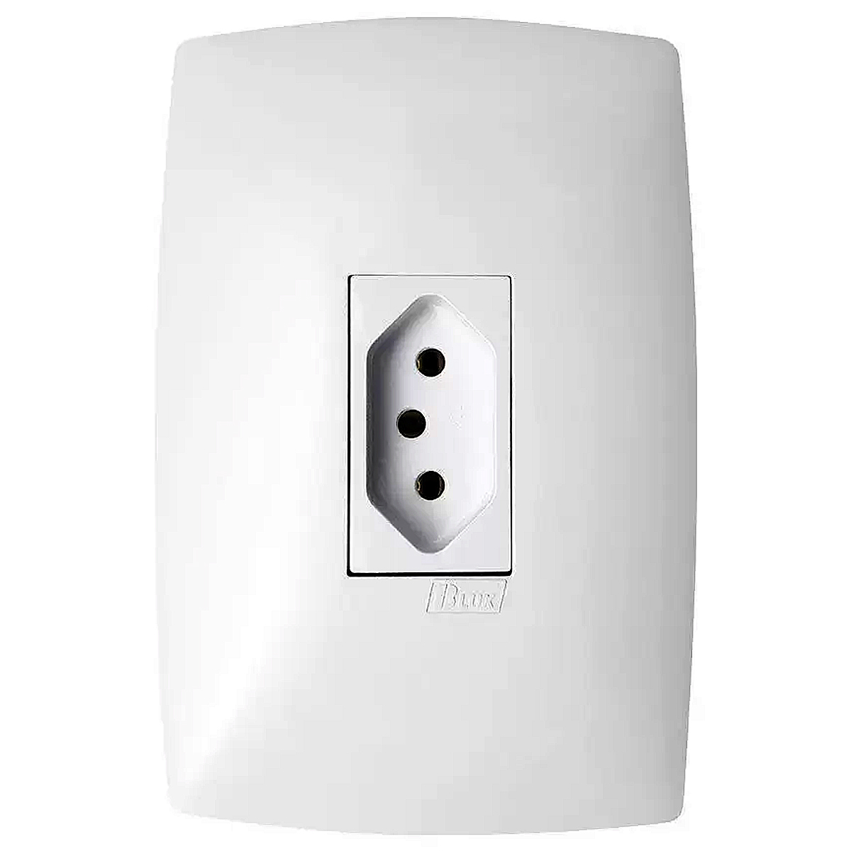 Conjunto 1 Tomada Vertical 20A 4X2 Home Branco - Blux