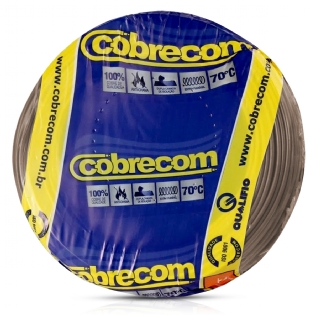 Cabo Flexível 750V PVC 1,50mm Marrom 100 Metros - Cobrecom