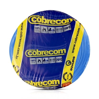 Cabo Flexível 750V PVC 2,50mm Azul 100 Metros - Cobrecom