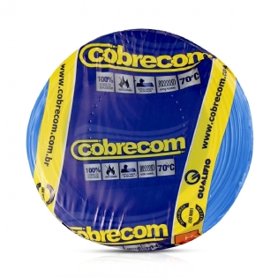 Cabo Flexível 750V PVC 2,50mm Azul 100 Metros - Cobrecom