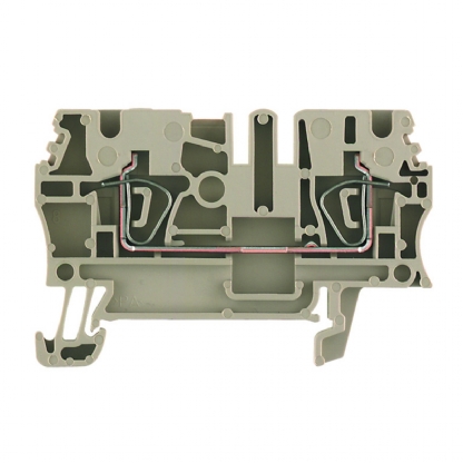 Conector Borne Passagem 2 Conexões 2,50mm 800V Bege ZDU 2.5 - Conexel