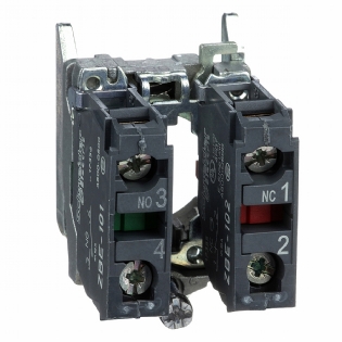 Bloco Contato Auxiliar Para Botão 1Na+1Nf Com Corpo Fixação ZB4BZ105 - Schneider Electric
