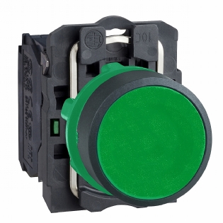 Botão Comutador Montado Normal Impulso 1Na 22mm Verde XB5AA31 - Schneider Electric