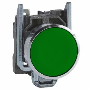 Botão Comando Impulso Faceado Red Retorno 22mm Metálico Verde 1Na XB4BA31 - Schneider Electric