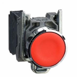 Botão Comutador Normal Impulso 1Nf 22mm Vermelho XB4BA42 - Schneider Electric