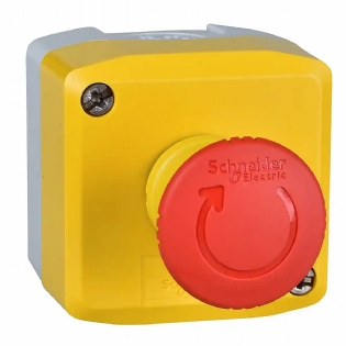 Botoeira Mural Ação Brusca 1 Botão Soco 2Nf Girar Para Destravar XALK178F - Schneider Electric