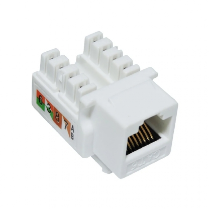 Conector Modular Keystone Rj45 Fêmea Cat6 8 Vias Branco - Furukawa