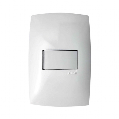 Conjunto 1 Interruptor Simples Horizontal 10A 4X2 Home Branco - Blux