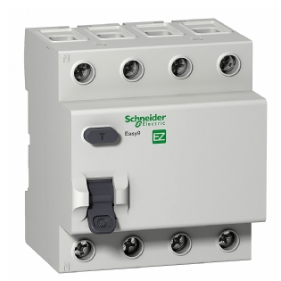 Interruptor Diferencial Residual Tetrapolar 40A 30Ma 400V Tipo Ac EZ9R33440 - Schneider Electric