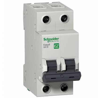 Disjuntor Mini Din Bipolar 4A Curva C 3Ka 230/400V EZ9F33204 - Schneider Electric