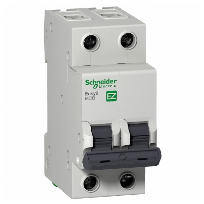 Disjuntor Mini Din Bipolar 10A Curva B 3Ka 230/400V EZ9F13210 - Schneider Electric