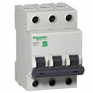 Disjuntor Mini Din Tripolar 10A Curva C 3Ka 230/400V EZ9F33310 - Schneider Electric