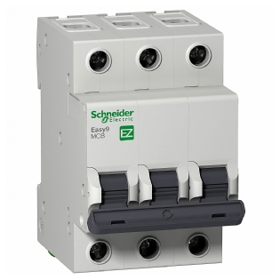 Disjuntor Mini Din Tripolar 16A Curva C 3Ka 230/400V EZ9F33316 - Schneider Electric