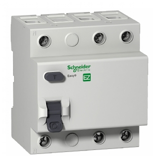 Interruptor Diferencial Residual Tripolar 40A 30Ma 230V Tipo Ac EZ9R33340 - Schneider Electric