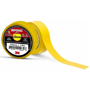 Fita Isolante Colorida 18mm 10 Metros Amarela Imperial HB004297949 - 3M Do Brasil