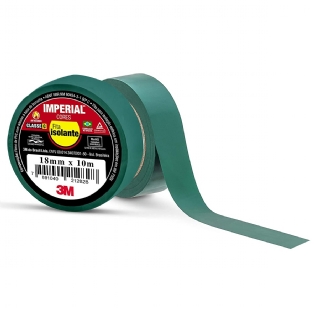 Fita Isolante Colorida 18mm 10 Metros Verde Imperial HB004298061 - 3M Do Brasil