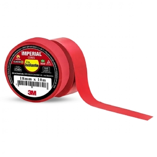 Fita Isolante Colorida 18mm 10 Metros Vermelho Imperial HB004298095 - 3M Do Brasil