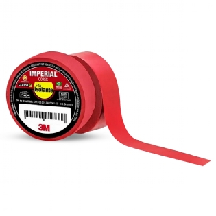Fita Isolante Colorida 18mm 20 Metros Vermelho Imperial HB004298129 - 3M Do Brasil