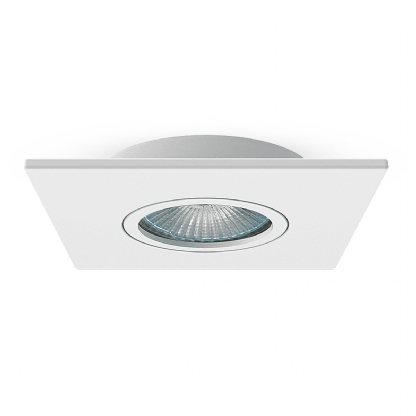 Luminária Spot Embutir Quadrado Branco Para Lâmpada Mr16 50W Gz10 - Interlight
