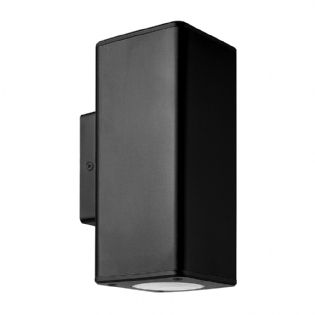 Luminária Arandela Retangular Preto 11W 2Xgu10 - Osram/Ledvance