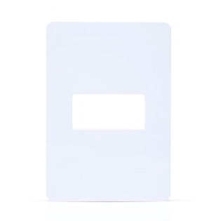 Placa Acabamento Horizontal 4X2 Unno Branco - ABB