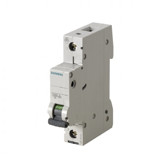 Disjuntor Mini Din Unipolar 1A Curva C 4,5Ka 220/380V 5SL31017MB - Siemens