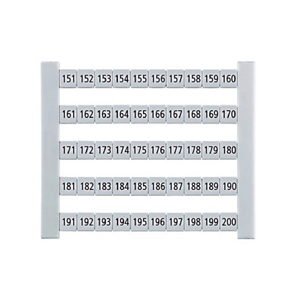 Marcador Fw Branco Número 151-200 Horizontal DEK 5 FW 151-200 - Conexel