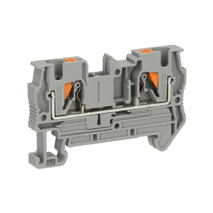 Conector Borne Passagem 2 Conexões 4,00mm 800V Cinza PT 4 - Phoenix