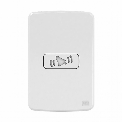 Conjunto Campainha Cigarra Horizontal 10A Bivolt Com Placa 4X2 Branco Compose 13272775 - WEG