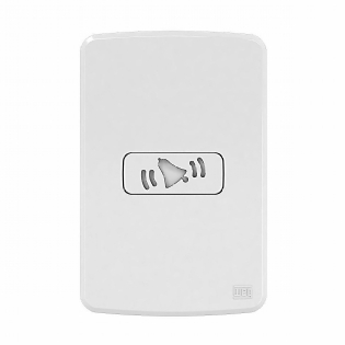 Conjunto Campainha Cigarra Horizontal 10A Bivolt Com Placa 4X2 Branco Compose 13272775 - WEG