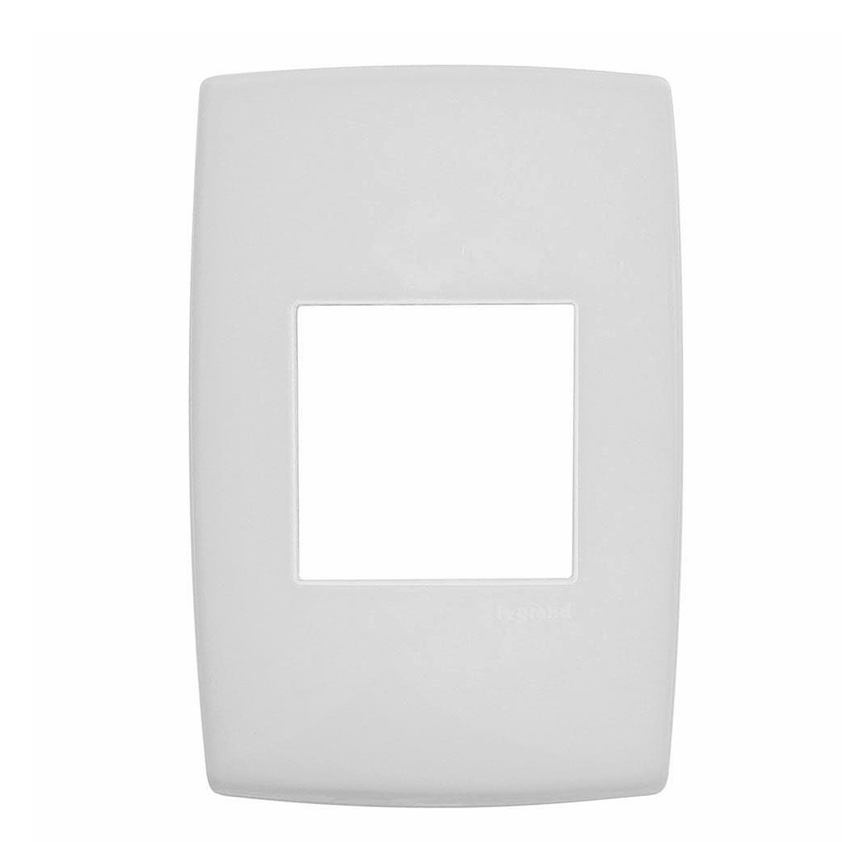 Placa Acabamento 2 Postos Horizontal 4x2 Branco - Pialplus