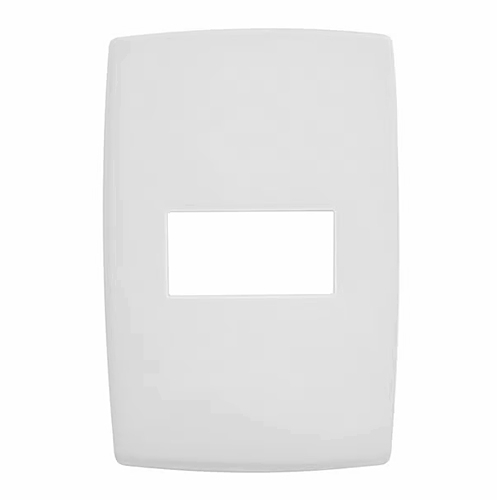 Placa Canaleta Tampa 65mm 1 Posto Dlp Evolutiva Branco - Pialplus