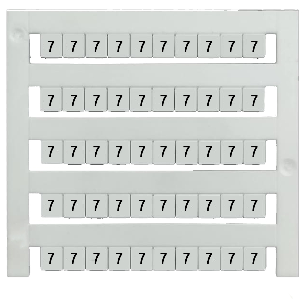 Marcador Gw Branco Número 7 Horizontal DEK 5 GW 7 - Conexel