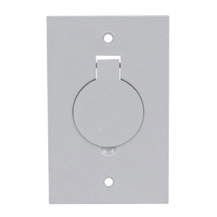 Placa Piso Unha Aço Inox 4X2 Para 1 Tomada Universal - Stamplac