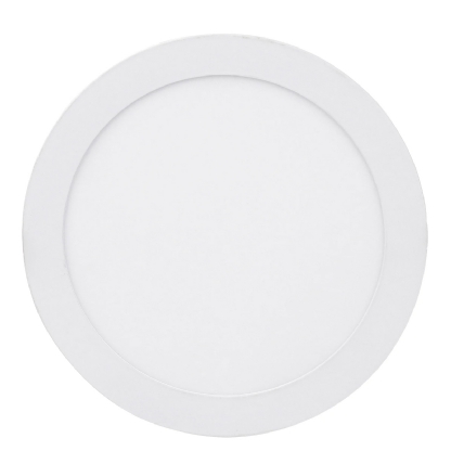 Luminária Plafon Painel Led Embutir Redonda Branca 6w Bivolt 6500k Luz Branca - Bronzearte