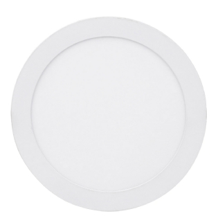 Luminária Plafon LED Embutir Redondo Branco 12W 3000K Luz Amarela - Bronzearte