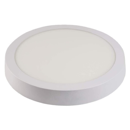 Luminária Plafon Led Sobrepor Redondo Branca 12W Bivolt 6400K Luz Branca - Bronzearte