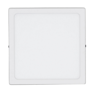 Luminária Plafon Led Sobrepor Quadrado Branco 24W Bivolt 3000K Luz Amarela - Bronzearte